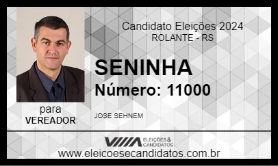 Candidato SENINHA 2024 - ROLANTE - Eleições