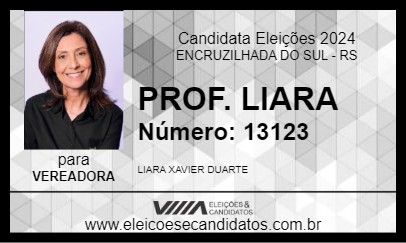 Candidato PROF. LIARA 2024 - ENCRUZILHADA DO SUL - Eleições