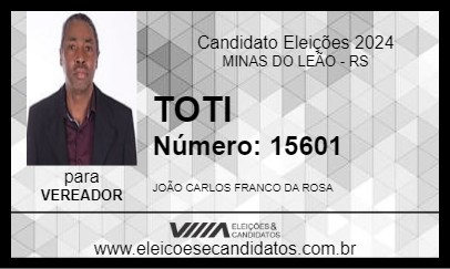 Candidato TOTI 2024 - MINAS DO LEÃO - Eleições