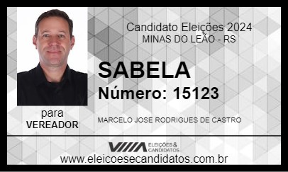 Candidato SABELA 2024 - MINAS DO LEÃO - Eleições