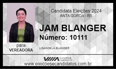 Candidato JAM BLANGER 2024 - ANTA GORDA - Eleições