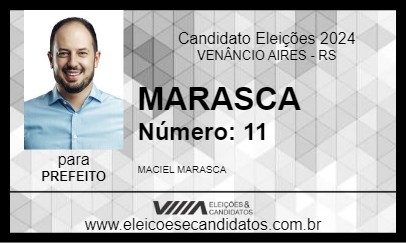 Candidato MARASCA 2024 - VENÂNCIO AIRES - Eleições