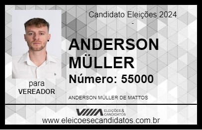 Candidato ANDERSON MÜLLER 2024 - CARAZINHO - Eleições