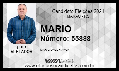 Candidato MARIO 2024 - MARAU - Eleições