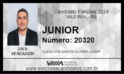 Candidato JUNIOR 2024 - VALE REAL - Eleições