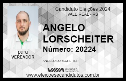 Candidato ANGELO LORSCHEITER 2024 - VALE REAL - Eleições