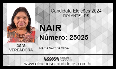 Candidato NAIR 2024 - ROLANTE - Eleições