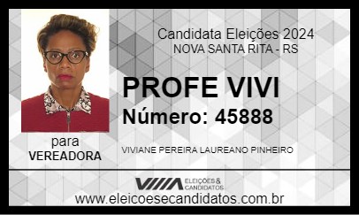 Candidato PROFE VIVI 2024 - NOVA SANTA RITA - Eleições