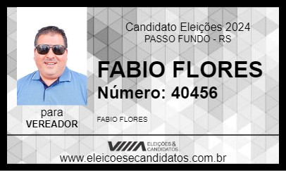 Candidato FABIO FLORES 2024 - PASSO FUNDO - Eleições