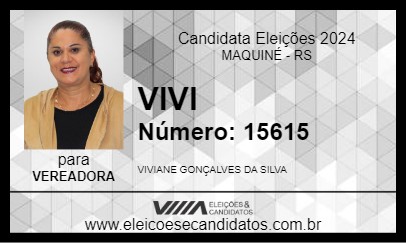 Candidato VIVI 2024 - MAQUINÉ - Eleições