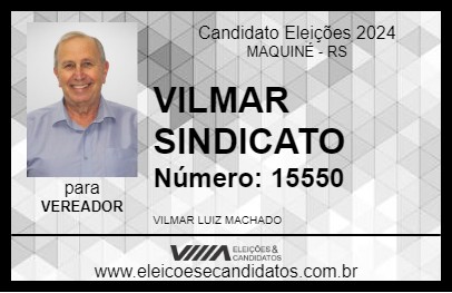 Candidato VILMAR DO SINDICATO 2024 - MAQUINÉ - Eleições