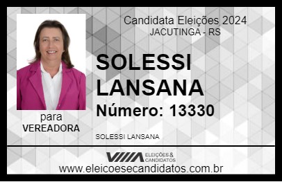 Candidato SOLESSI LANSANA  2024 - JACUTINGA - Eleições