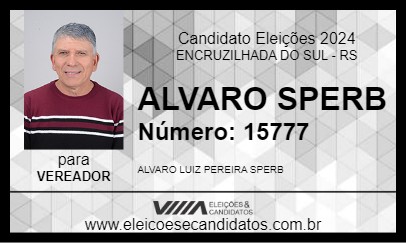 Candidato ALVARO SPERB 2024 - ENCRUZILHADA DO SUL - Eleições