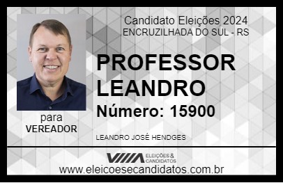 Candidato PROFESSOR LEANDRO 2024 - ENCRUZILHADA DO SUL - Eleições