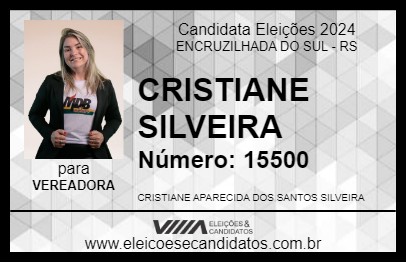 Candidato CRISTIANE SILVEIRA 2024 - ENCRUZILHADA DO SUL - Eleições