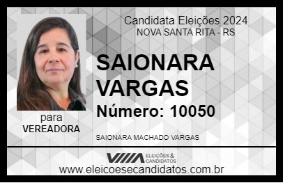 Candidato SAIONARA VARGAS 2024 - NOVA SANTA RITA - Eleições