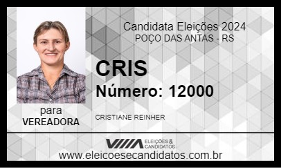 Candidato CRIS 2024 - POÇO DAS ANTAS - Eleições