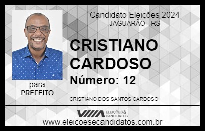 Candidato CRISTIANO CARDOSO 2024 - JAGUARÃO - Eleições