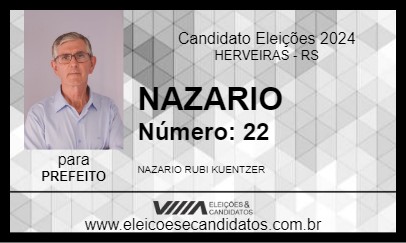 Candidato NAZARIO 2024 - HERVEIRAS - Eleições