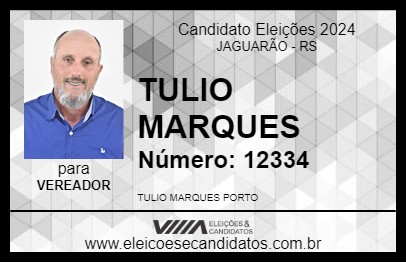 Candidato TULIO MARQUES 2024 - JAGUARÃO - Eleições