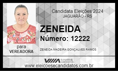 Candidato ZENEIDA 2024 - JAGUARÃO - Eleições