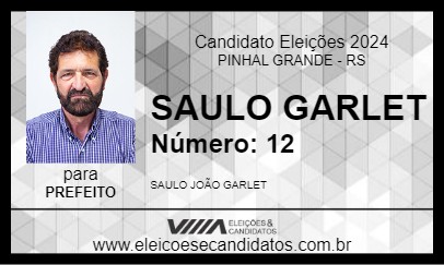 Candidato SAULO GARLET 2024 - PINHAL GRANDE - Eleições