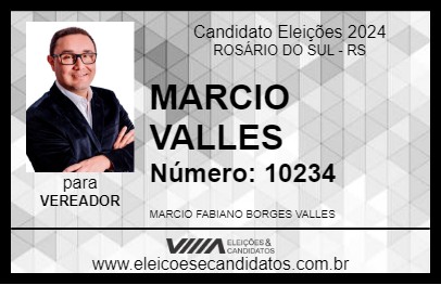 Candidato MARCIO VALLES 2024 - ROSÁRIO DO SUL - Eleições