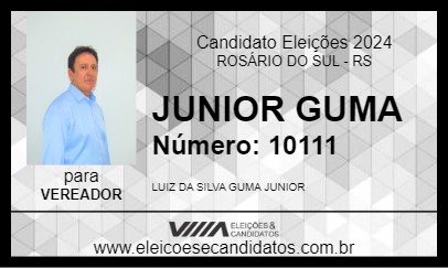 Candidato JUNIOR GUMA 2024 - ROSÁRIO DO SUL - Eleições