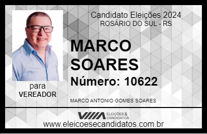 Candidato MARCO SOARES 2024 - ROSÁRIO DO SUL - Eleições