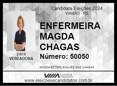 Candidato ENFERMEIRA MAGDA CHAGAS 2024 - VIAMÃO - Eleições