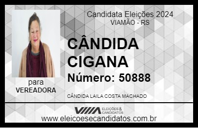 Candidato CÂNDIDA CIGANA 2024 - VIAMÃO - Eleições