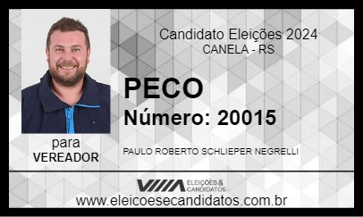 Candidato PECO 2024 - CANELA - Eleições