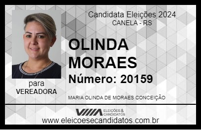 Candidato OLINDA MORAES 2024 - CANELA - Eleições