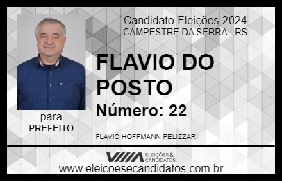 Candidato FLAVIO DO POSTO 2024 - CAMPESTRE DA SERRA - Eleições