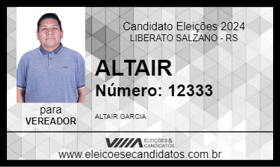 Candidato ALTAIR 2024 - LIBERATO SALZANO - Eleições