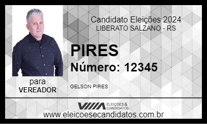 Candidato PIRES 2024 - LIBERATO SALZANO - Eleições