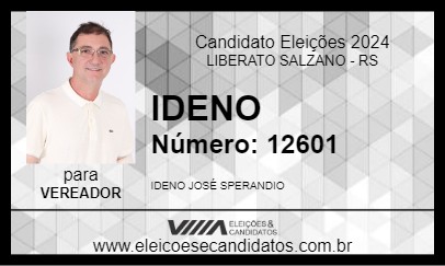 Candidato IDENO 2024 - LIBERATO SALZANO - Eleições