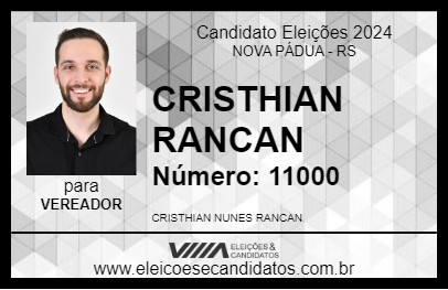 Candidato CRISTHIAN RANCAN 2024 - NOVA PÁDUA - Eleições