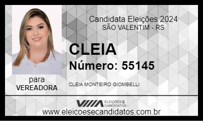 Candidato CLEIA 2024 - SÃO VALENTIM - Eleições