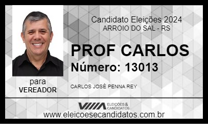 Candidato PROF CARLOS 2024 - ARROIO DO SAL - Eleições