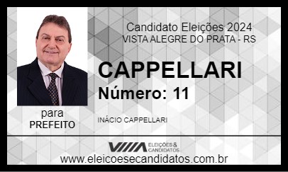 Candidato CAPPELLARI 2024 - VISTA ALEGRE DO PRATA - Eleições