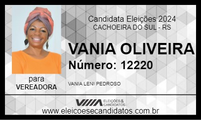 Candidato VANIA OLIVEIRA 2024 - CACHOEIRA DO SUL - Eleições