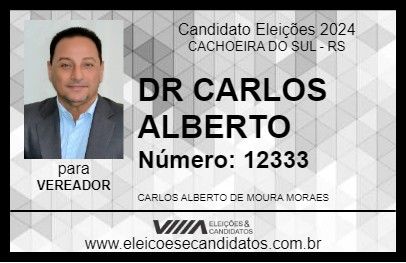 Candidato DR CARLOS ALBERTO 2024 - CACHOEIRA DO SUL - Eleições