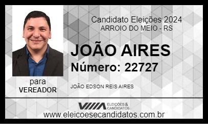 Candidato JOÃO AIRES 2024 - ARROIO DO MEIO - Eleições