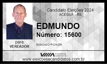 Candidato EDMUNDO 2024 - ACEGUÁ - Eleições