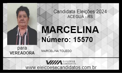 Candidato MARCELINA 2024 - ACEGUÁ - Eleições