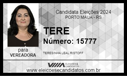 Candidato TERE 2024 - PORTO MAUÁ - Eleições