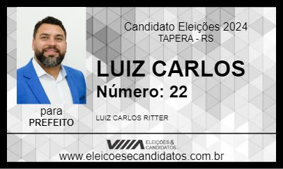 Candidato LUIZ CARLOS 2024 - TAPERA - Eleições