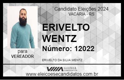 Candidato ERIVELTO WENTZ 2024 - VACARIA - Eleições