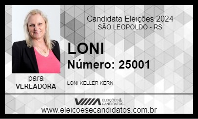 Candidato LONI 2024 - SÃO LEOPOLDO - Eleições